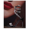 Summer Woman Ankle Wrap Crystal Sandals Sexy Peep Toe Stiletto Heels