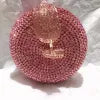 Pink Rhinestone Evening Clutches Luxury Crystal Wedding Purses WHTUOHENG Diamond Party Bridal Purse Shoulder Bling Handbags